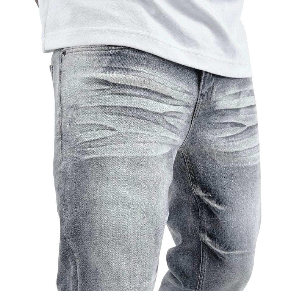 Copper Rivet Flare Fit Denim Jean (Gray) 533018-GY