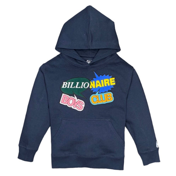 Kids Billionaire Boys Club BB Talk Pullover Hoodie (Navy Blazer) 833-8300