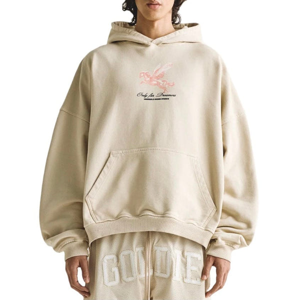 Undergold Dreamers Pegasus Boxy Hoodie (Cream)