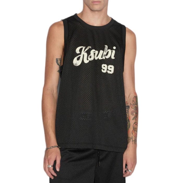 Ksubi Clubhouse Pick Up Singlet Jersey (Black) MPF24TA003