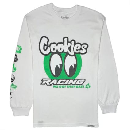 Cookies Racer Long Sleeve Tee (White) CM233TLP03