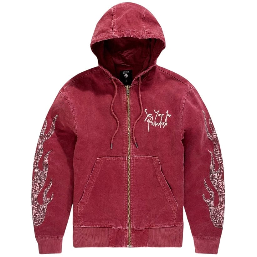 See You In Paradise Eternal Flame Hooded Work Jacket (Brick) 91669