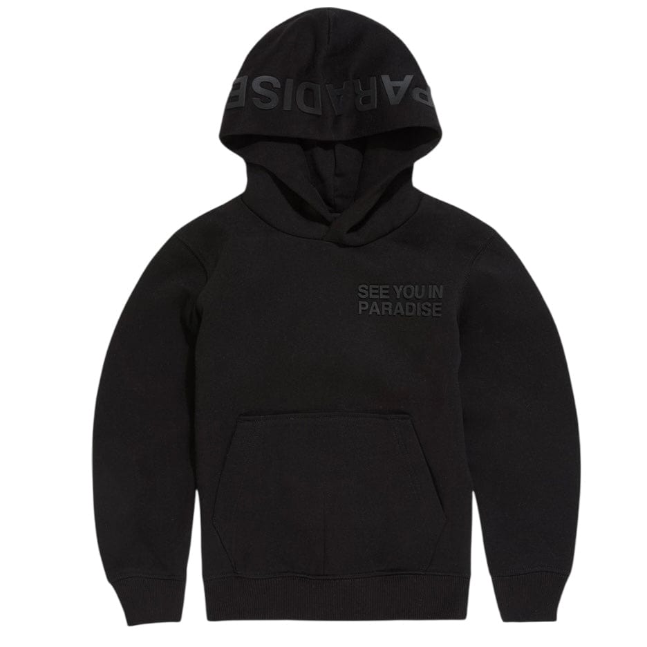 Kids See You In Paradise Tonal Pullover Hoodie (Black) 8899HK