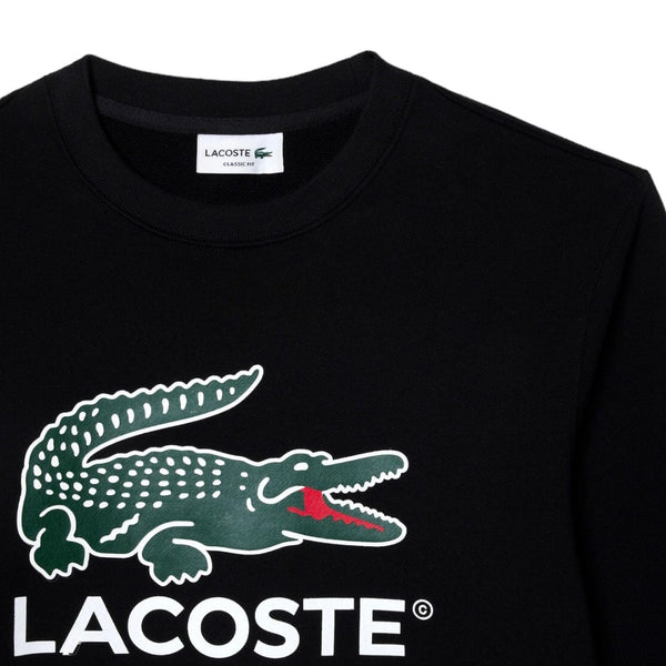 Lacoste Classic Fit Fleece Sweatshirt (Black) SH1281-51