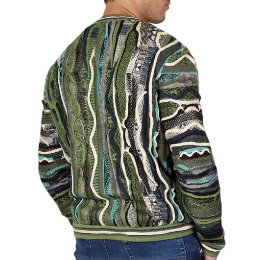 Coogi Melbourne Crewneck (Olive Multi) C24205