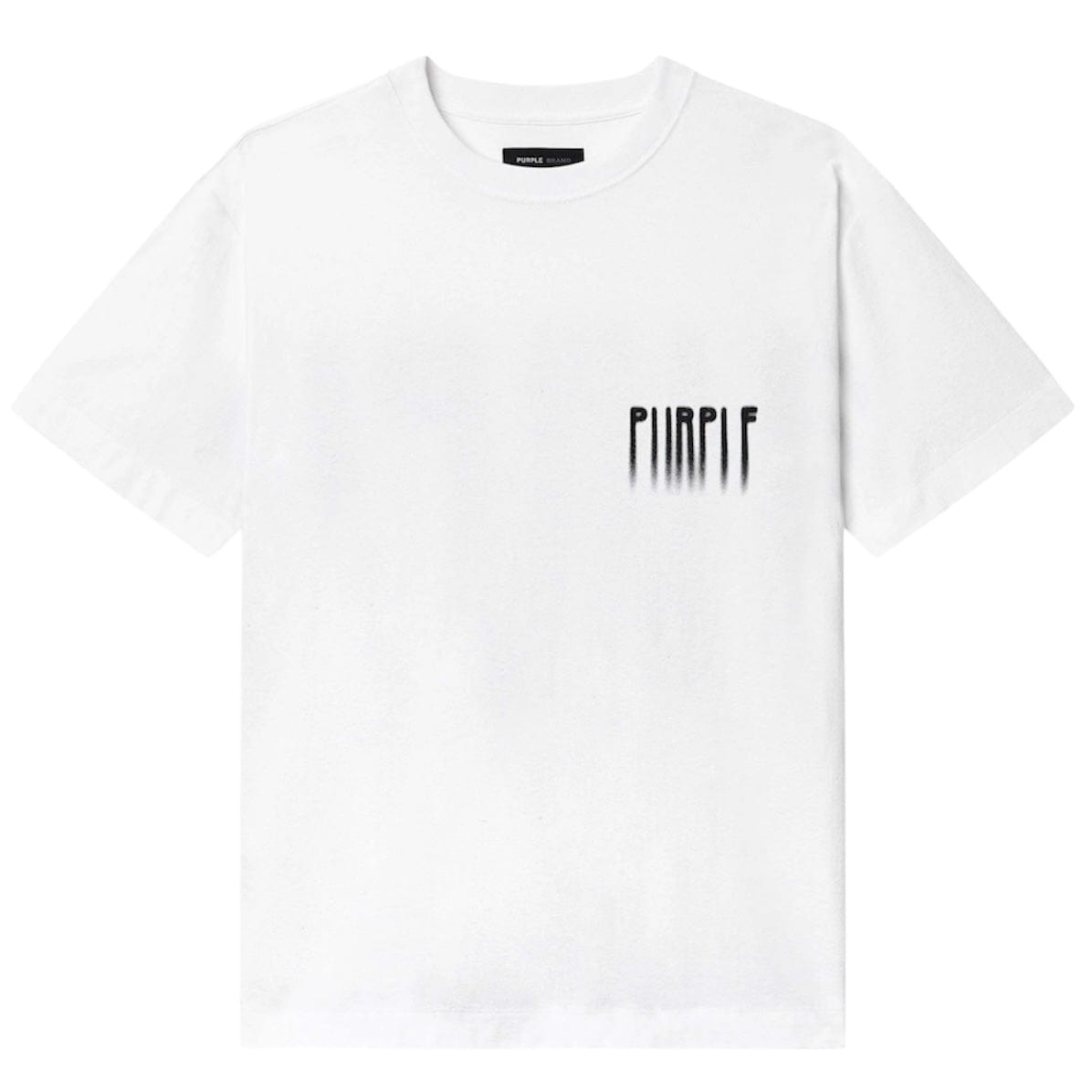 Purple Brand Blurred Tee (Brilliant White) P104-TBWB325