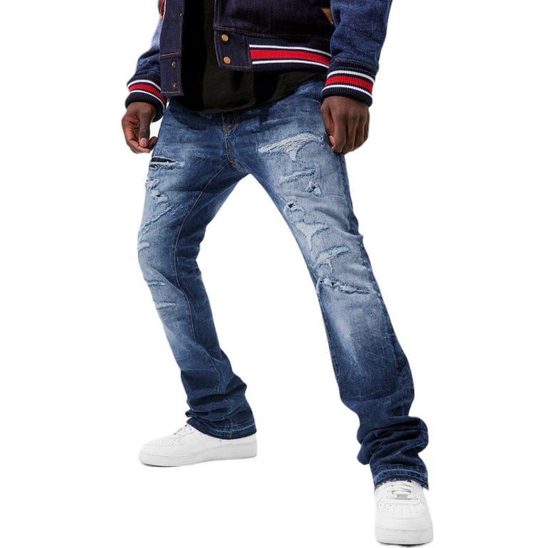 Jordan Craig Martin Stacked Crouching Tiger Denim (Dark Blue) JTF91628