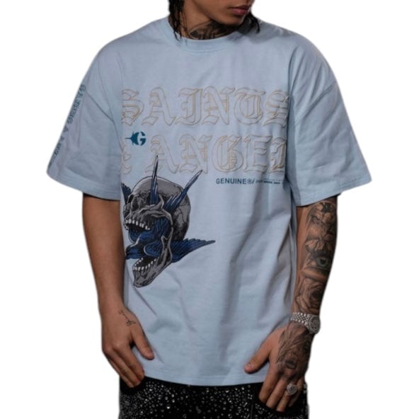 Genuine Saints & Angels T Shirt (Light Blue) GN6189-LTB