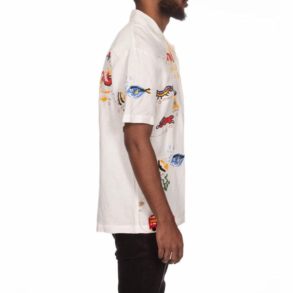 Ice Cream The Traveler SS Woven Shirt (White) 441-4601