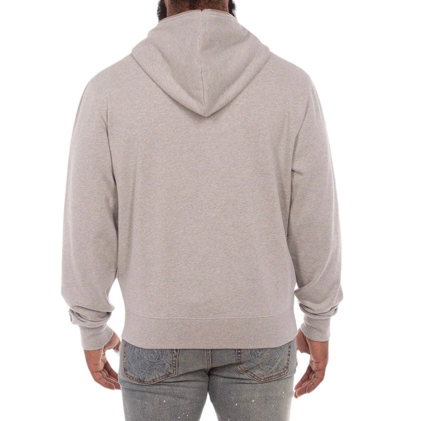 Billionaire Boys Club BB Hmu Zip Front Hoodie (Heather Grey) 851-1304