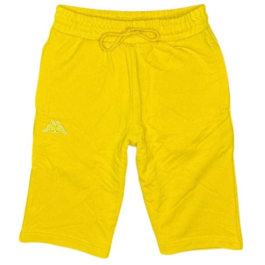 Kappa Logo Fleece Mabok Shorts (Yellow) 311BLHW