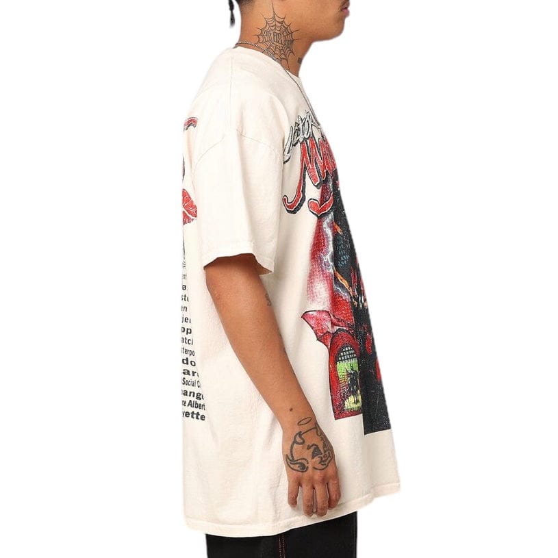 Loiter Mayhem Mob Vintage Tee (Off White)