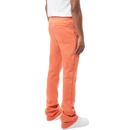 M. Society Stacked Fleece Sweatpants (Burnt Sienna) MS-23708