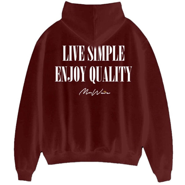 Mr.Wave Wave Of The City Hoodie (Washed Burgundy)