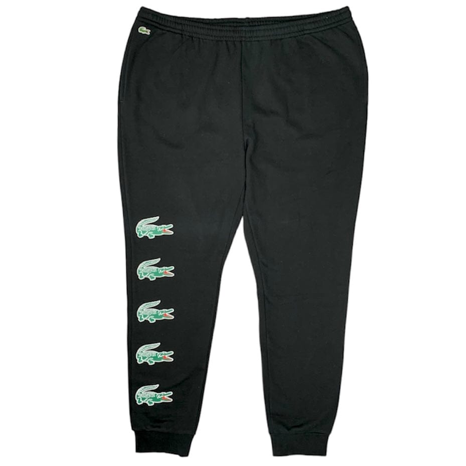 Lacoste Sport Crocodile Print Fleece Jogging Pants (Black) - XH7223