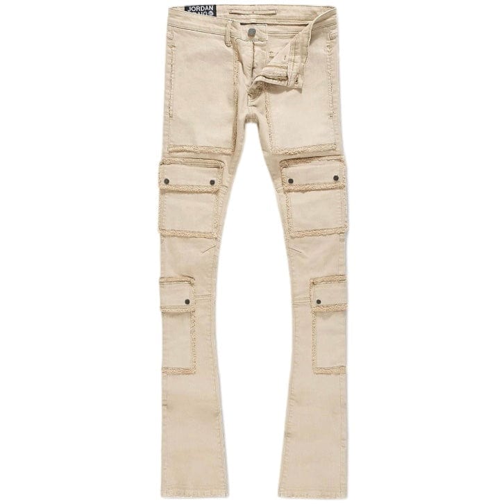 Jordan Craig Martin Stacked El Dorado Cargo Pants (Khaki) JTF218