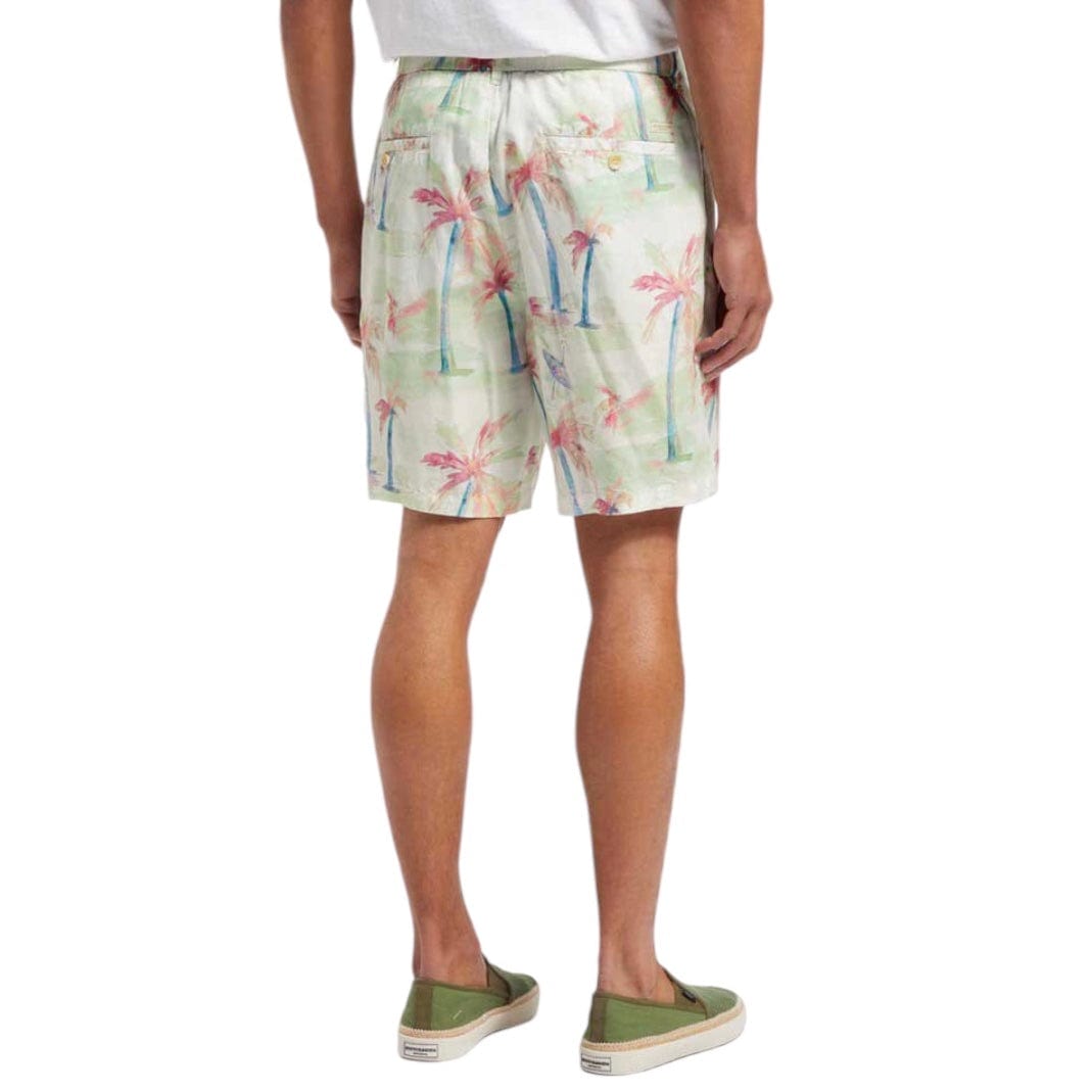 Scotch & Soda Printed Pleated Bermuda Shorts (Palmtree Hawaii Aop) 175784