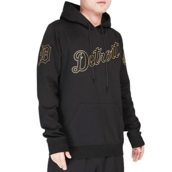 Pro Standard Detroit Tigers Black & Gold DK Pullover Hoodie (Black)