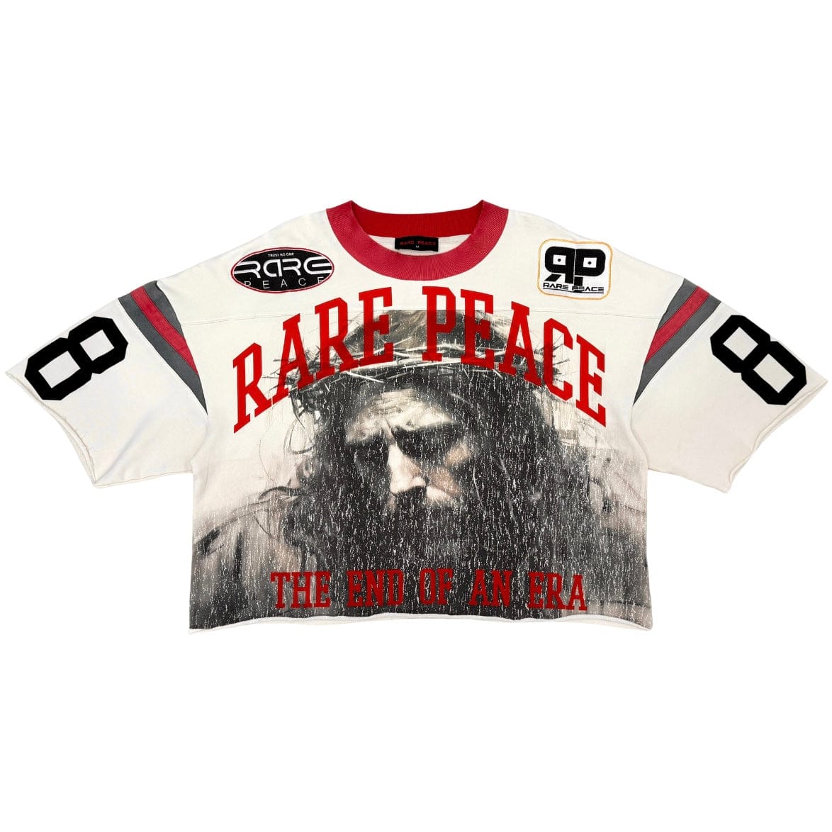Rare Peace End Of An Era Crop Tee (Ecru) RT5064