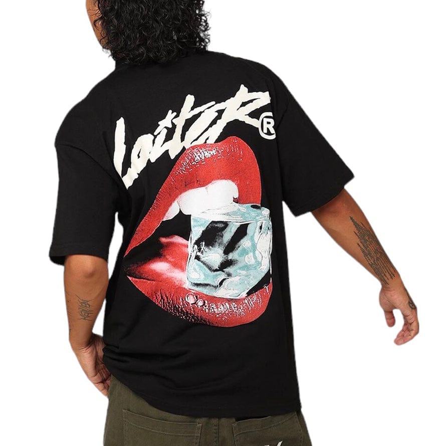 Loiter Cold Lips Tee (Black)