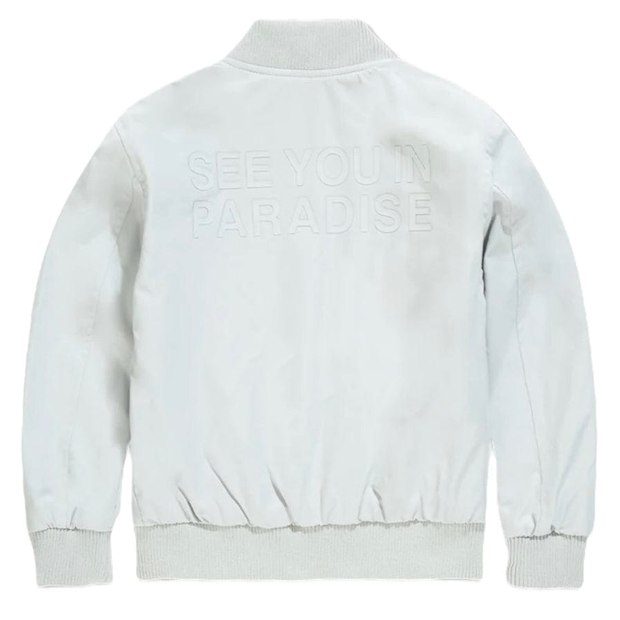 Kids See You In Paradise Cruel Intentions Bomber Jacket (Light Grey) 91771K