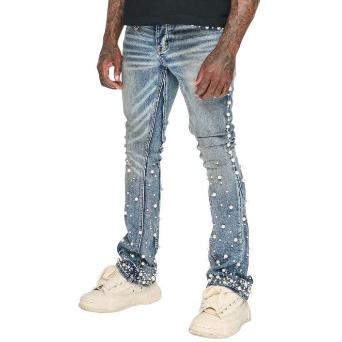 Valabasas Sheam Stacked Denim (Dirty Wash) VLBS-VJ3-1023