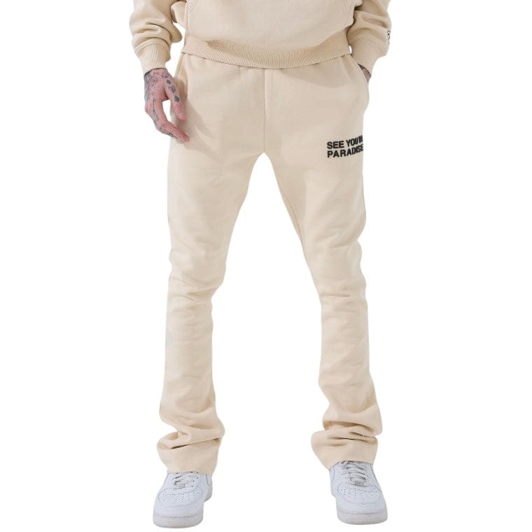 See You In Paradise Stacked Sweatpants (Cream)