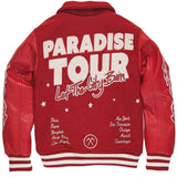 Boys Jordan Craig Paradise Tour Varsity Jacket (Red) 91632B