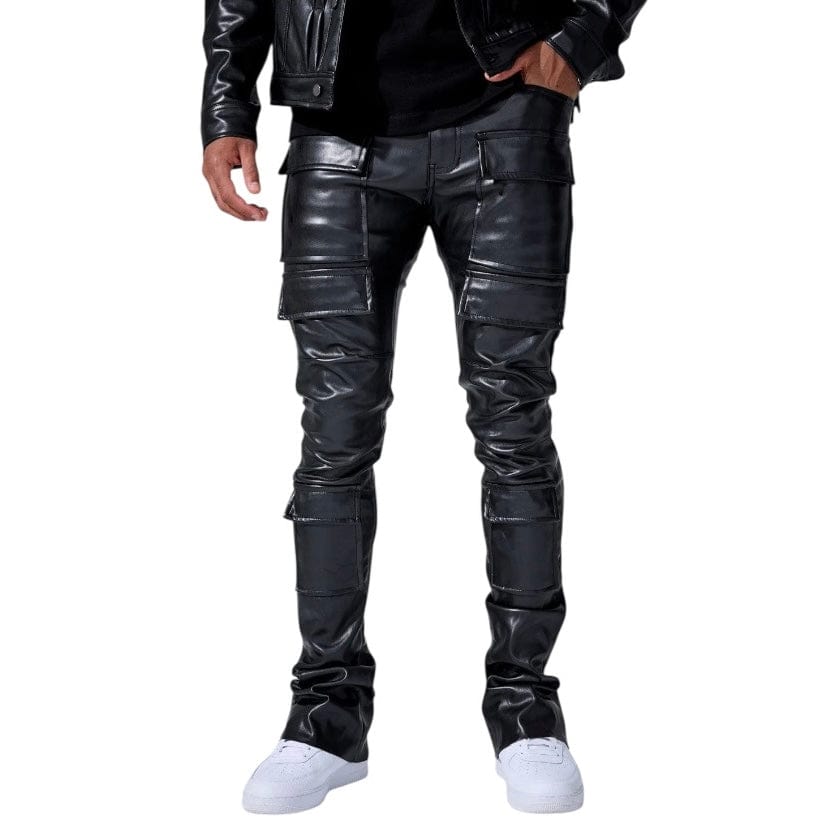 Jordan Craig Ross Stacked Thriller Cargo Pants (Black) JRF2250