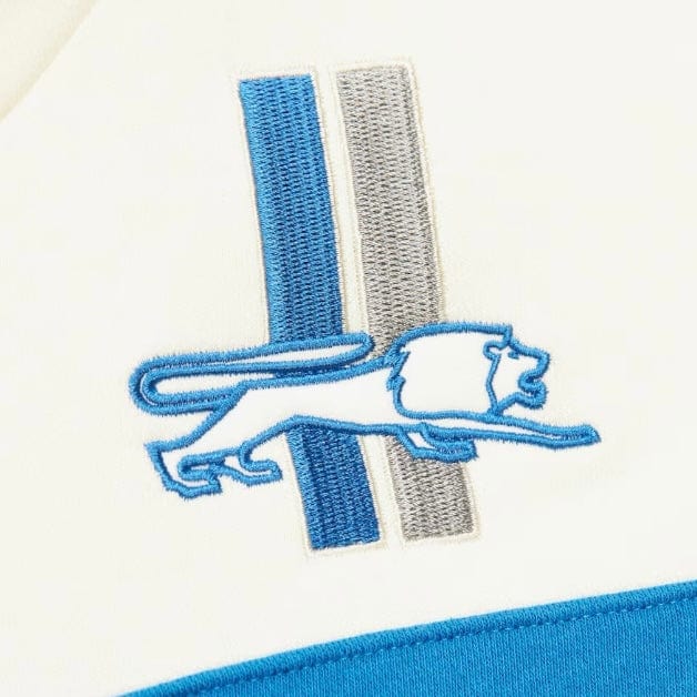 Mitchell & Ness Tan Detroit Lions Head Coach Fleece Pullover Hoodie (Cream)