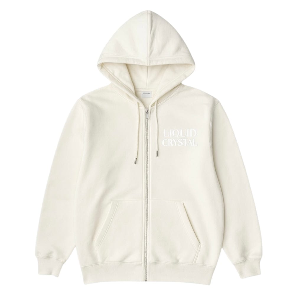 Liquid Crystals Zip Up Pullover Hoodie (Coconut) 8893H