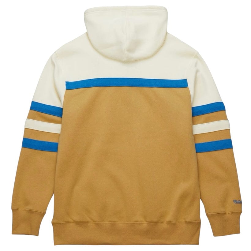 Mitchell & Ness Tan Detroit Lions Head Coach Fleece Pullover Hoodie (Cream)