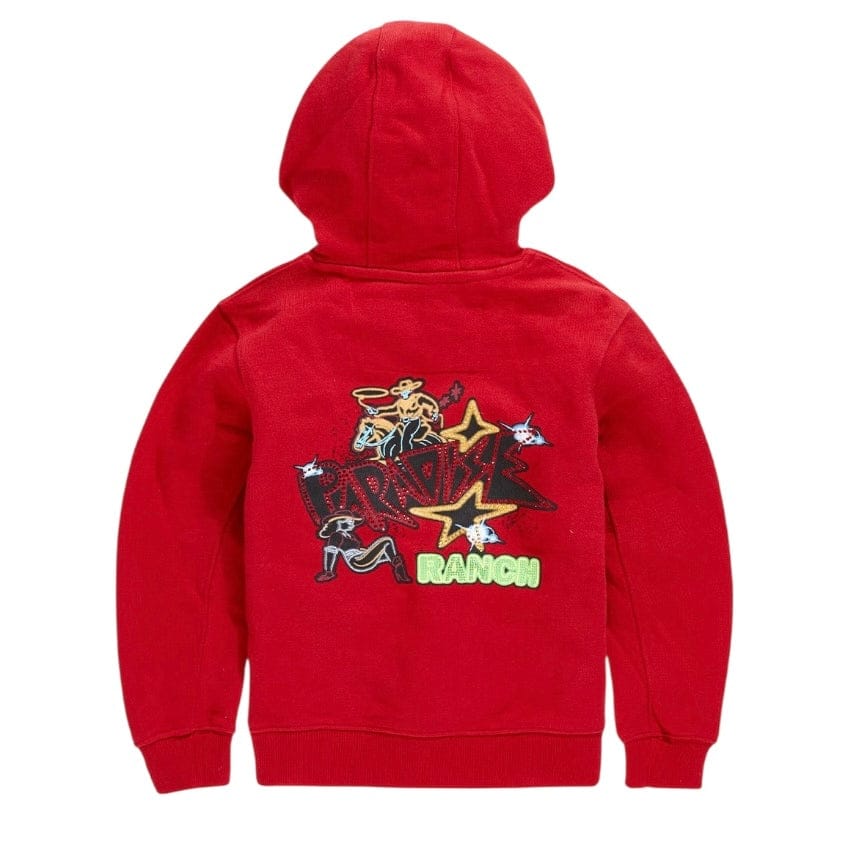 Kids See You In Paradise Ranch Pullover Hoodie (Red) 8263HK