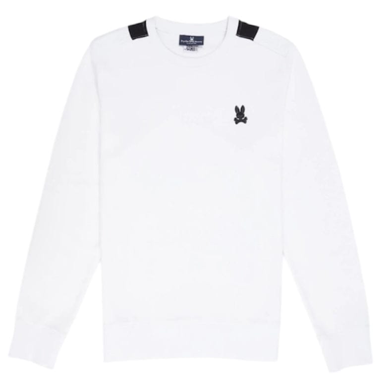 Psycho Bunny Garside Sweatshirt (White) B6S330Q1FT