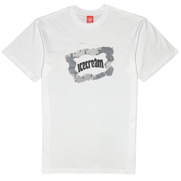 Ice Cream Blurred SS Tee (Bleach White) 441-7200