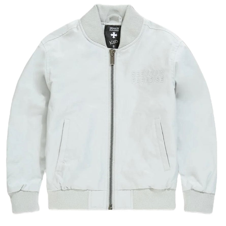 Kids See You In Paradise Cruel Intentions Bomber Jacket (Light Grey) 91771K