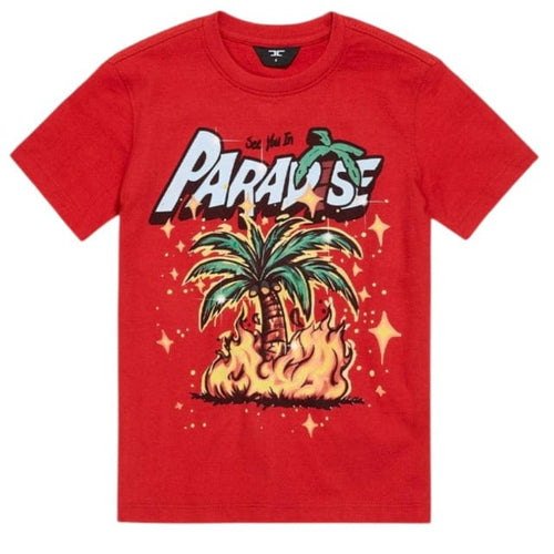 Boys Jordan Craig Bend Without Breaking T Shirt (Red) 9203AB