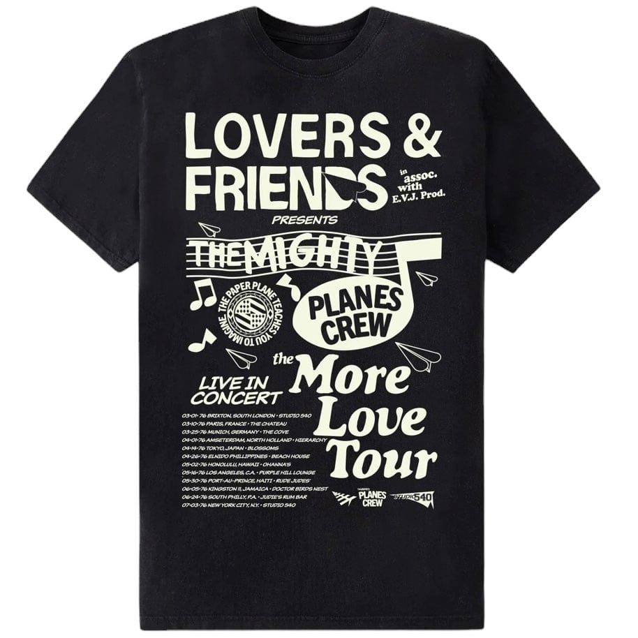 Paper Planes More Love Tee (Black) 200212