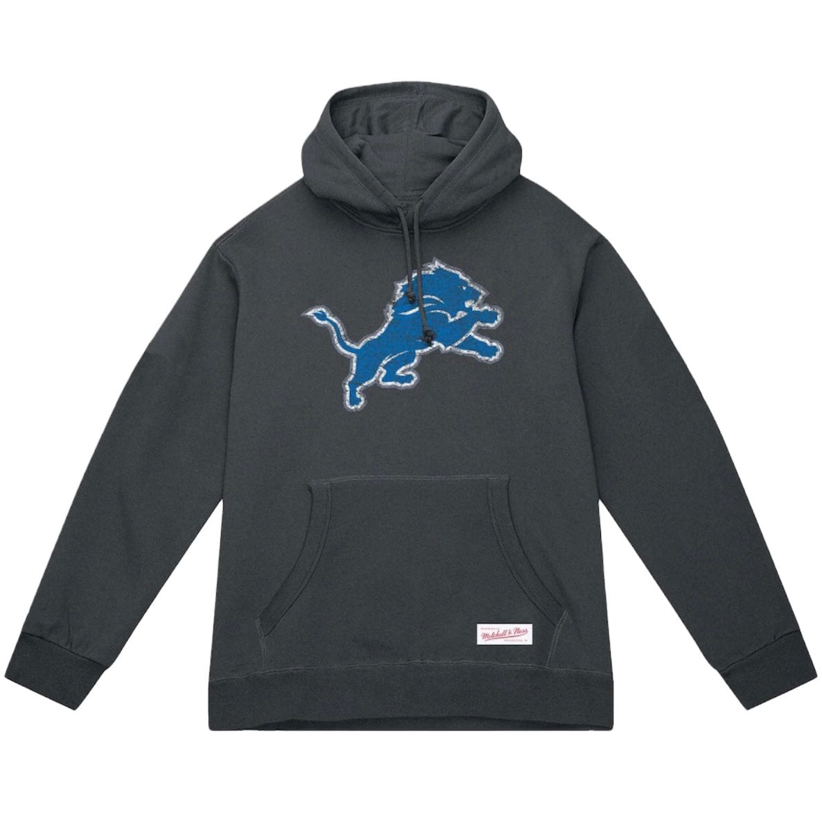 Mitchell & Ness Detroit Lions Distressed Prime Logo Pullover Hoodie (Gray)