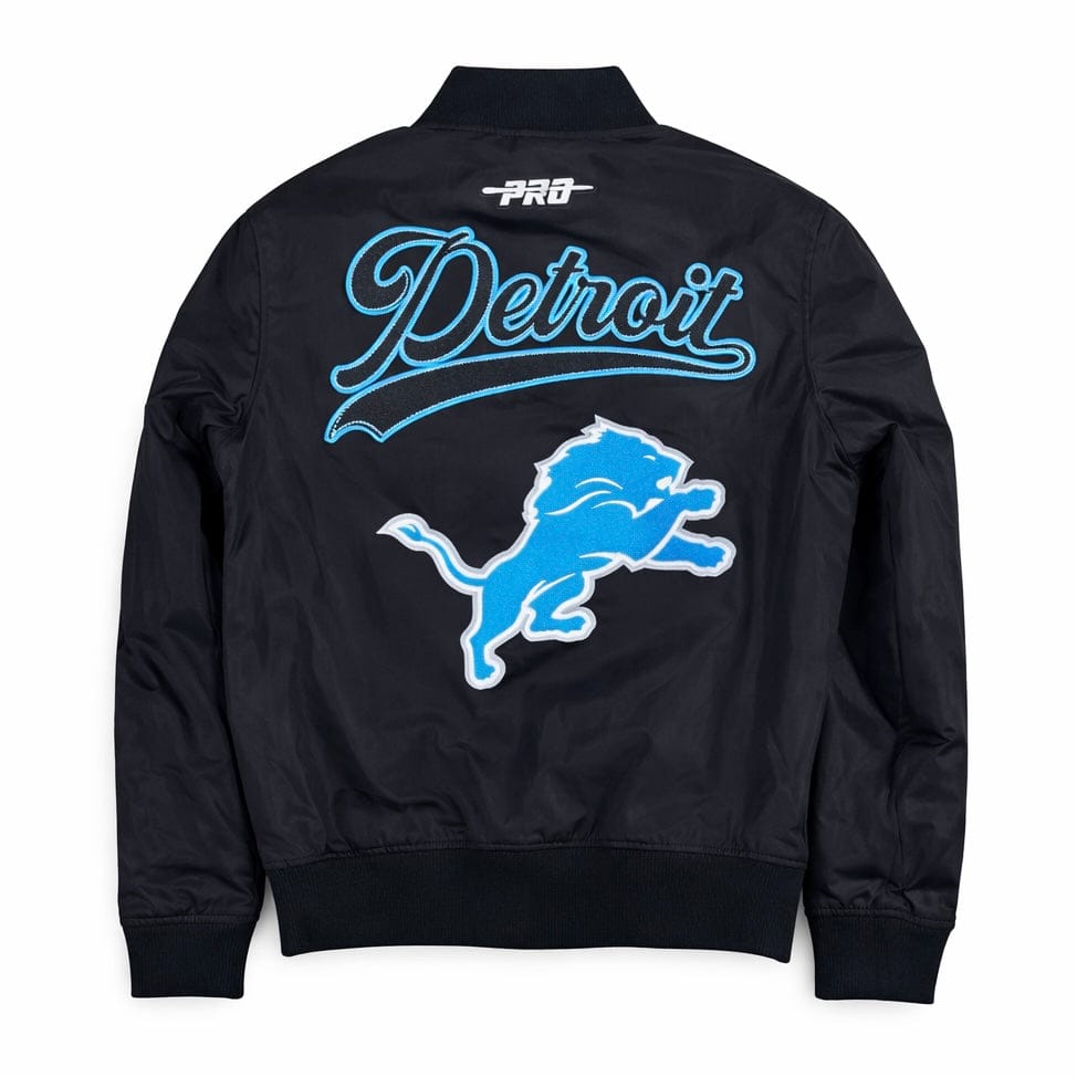 Pro Standard Detroit Lions Living Large Twill Jacket (Black)
