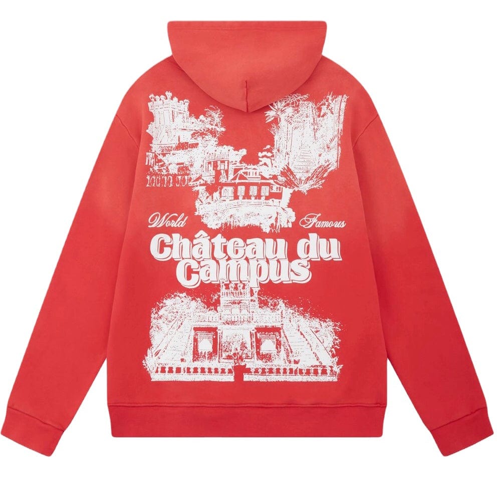 Campus Goods Chateau Hoodie (Sun Fade Wash Red) CG-H24-2