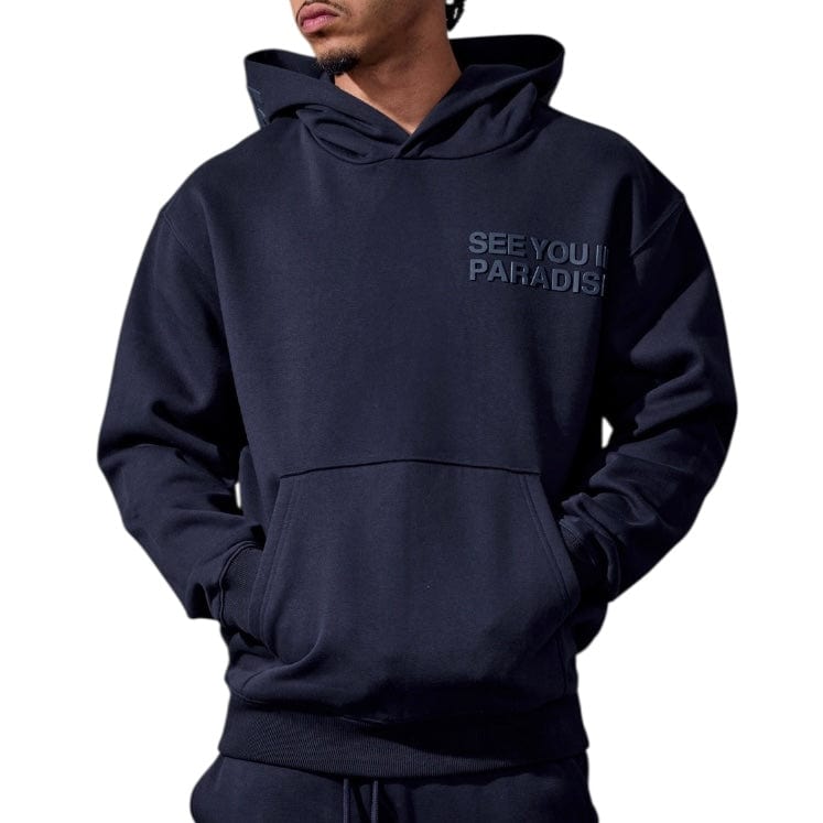 See You In Paradise Tonal Pullover Hoodie (Navy) 8899H