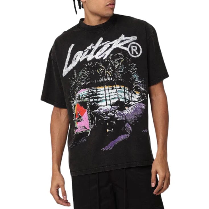 Loiter Jungle Vintage Tee (Black Wash)