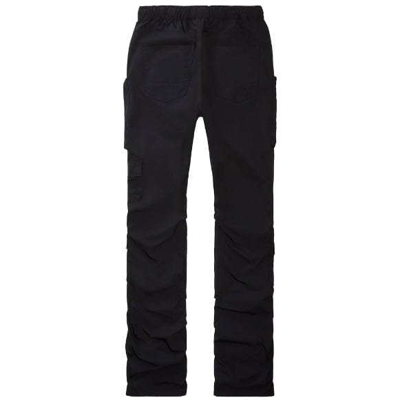 Smoke Rise Cargo Stacked Windbreaker Utility Pants (Black) WP23586