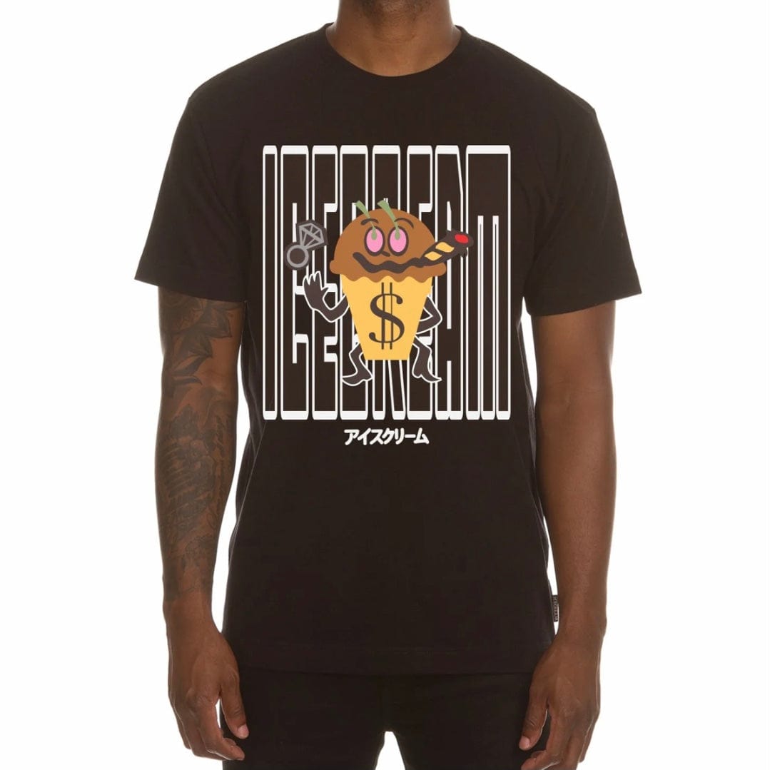 Ice Cream Smokey SS Tee (Black) 441-9210