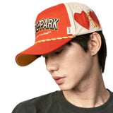 Hyde Park Hearts On Fire Trucker Hat (Red Twill)