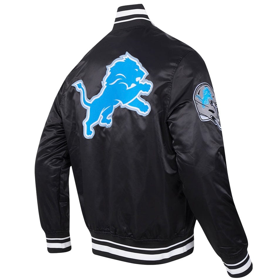 Pro Standard Detroit Lions Men's Script Tail Satin Jacket (Black)