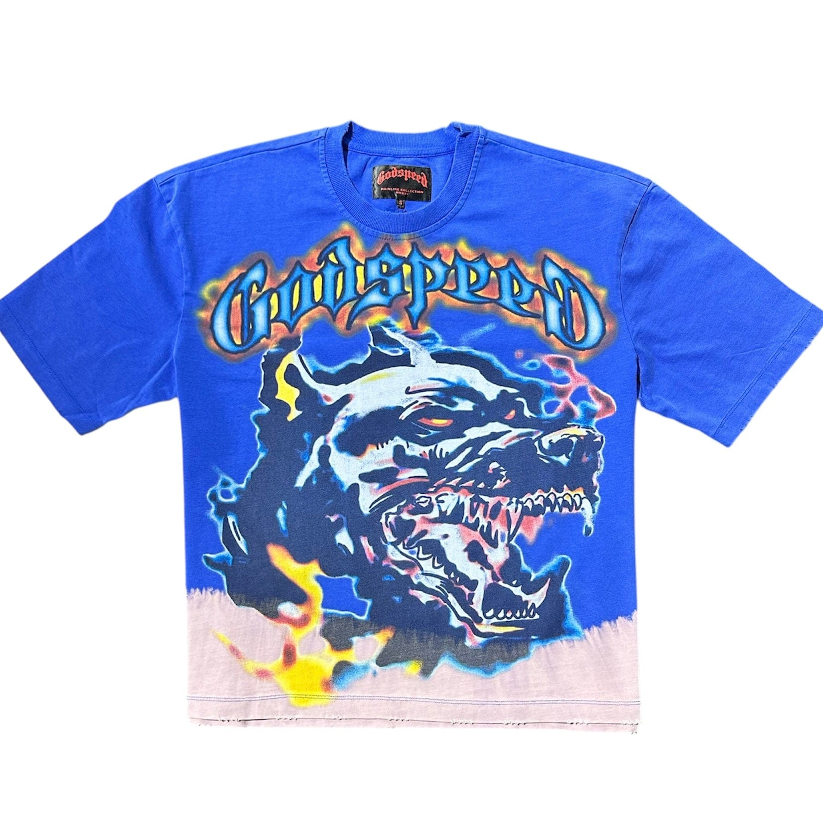 Godspeed Off The Leash Tee (Royal Acid Wash)