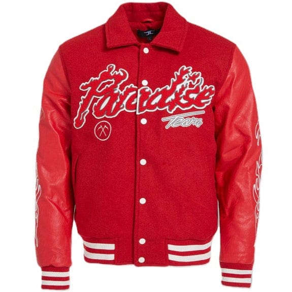 Jordan Craig Paradise Tour Varsity Jacket (Red) 91632