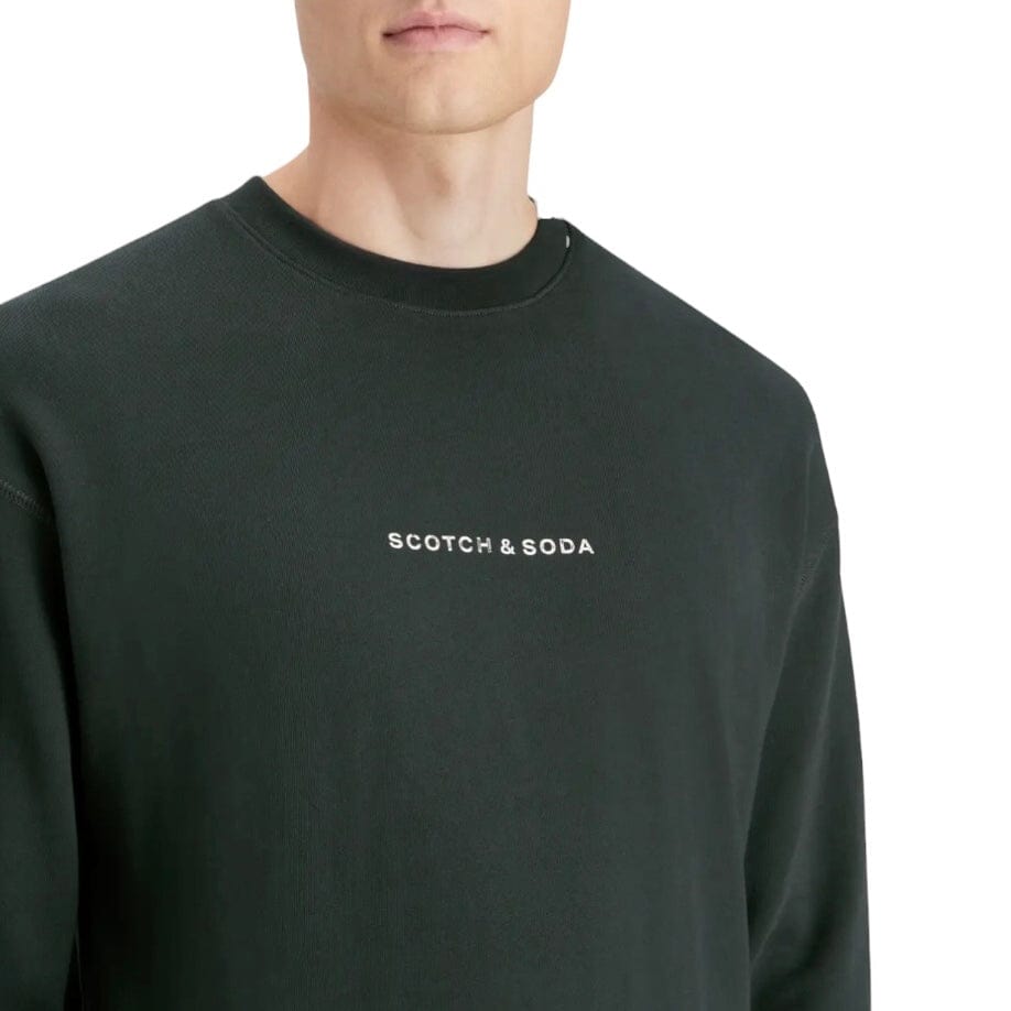 Scotch & Soda Essentials Logo Sweatshirt (Grachten Green) 179195